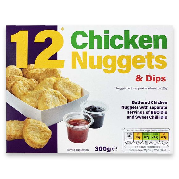 Chicken Nuggets & Dips 300g